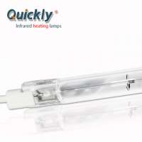 Quartz Halogen Infrared Heating Element Ir Lamp with white reflector