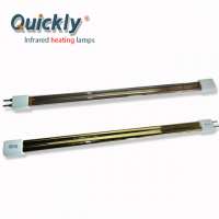 Quickly Twin tube medium wave glass tube heating elements